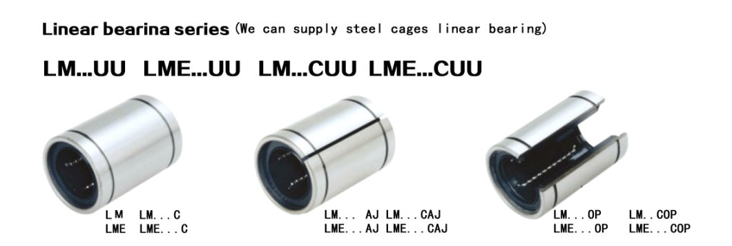 Lm20uu Lm25uu Lm30uu Lm35uu Lm40uu Linear Bearing Miniatur Linear ...