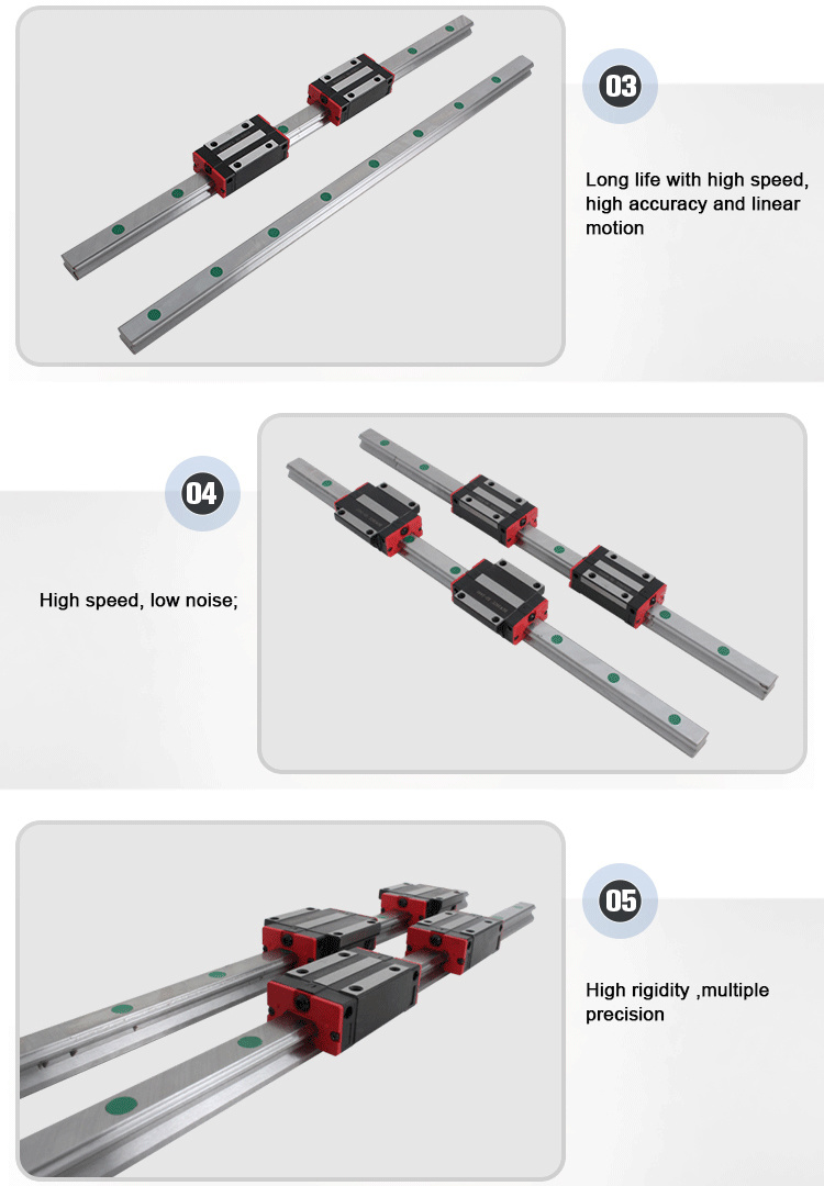 Taiwan Hiwin High Quality Heavy Load Hgw30hc Linear Block Hgw30 Hgw30cc Hgw35cc Hgw35hc Linear Guide Rail Slider